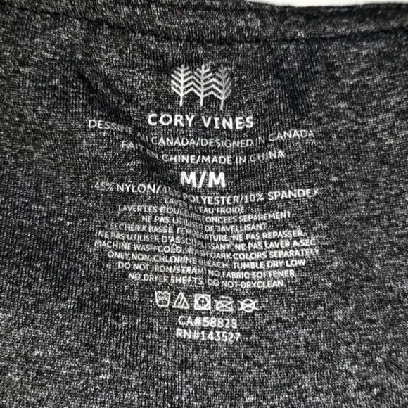 Cory Vines Heathered Black Crop Leggings Medium - Picture 6 of 6